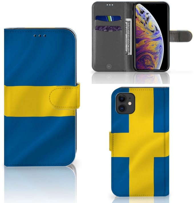 Apple iPhone 11 Bookstyle Case Zweden