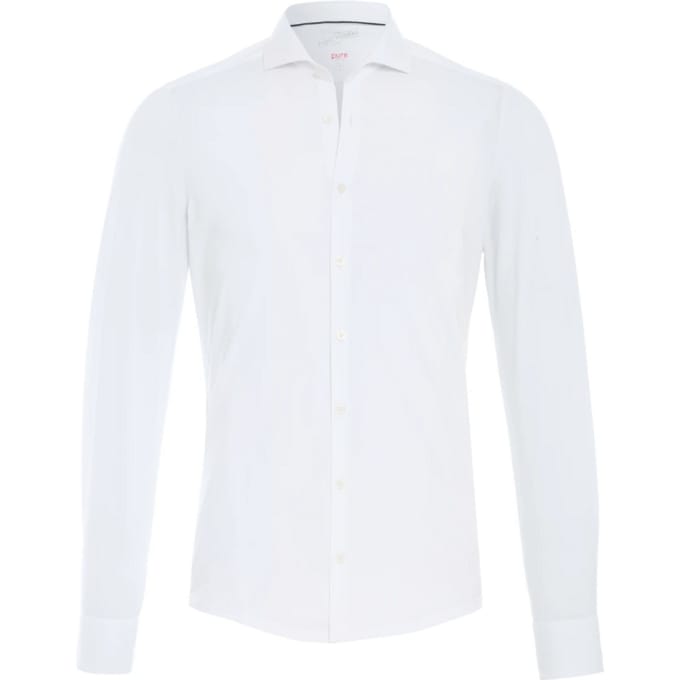 Pure H.Tico The Functional Wit Shirt - Maat 46 - Heren - Overhemden Formeel