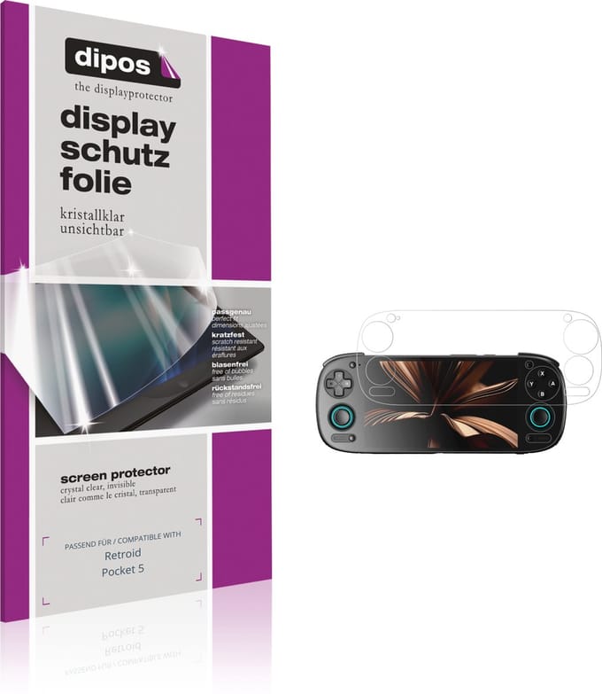 dipos – 2x Beschermfolie geschikt voor Retroid Pocket 5 | Krasbestendige & heldere Screenprotector Ultra-Thin