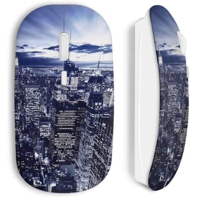 City the sky draadloze muis