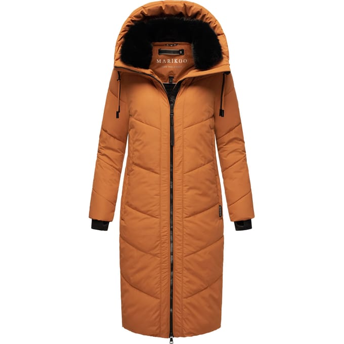 Marikoo Nadaree dames winterjas – lang, warm & met capuchon