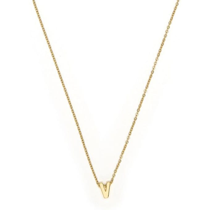 Luxenter Ketting met 18-karaats geelgouden afwerking - Alphabet