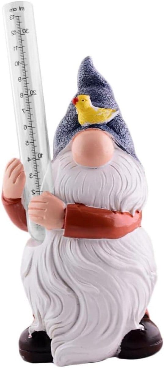 Hars Dwergpop Kabouter Regenmeter Miniatuur Decoratie Voor Buiten