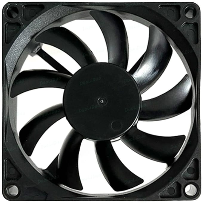 EXTREME PC fan 12V DC - 80x80x15mm - 50.5 m³/h - 31.4 dB - 3-pins PCB Connector - Kogelventilator
