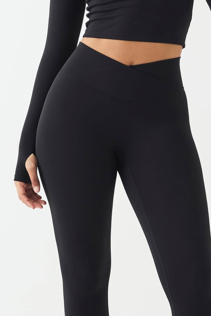 Dames DSGN Studio Highwaist Ultra Sculpt Wrap Waist Legging | Black | Maat: Small