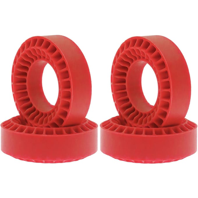 4 Pièces Inserts en Silicone Adaptés pour Pneus de Roue 1.0  Accessoires Crawler Télécommandé, Vert