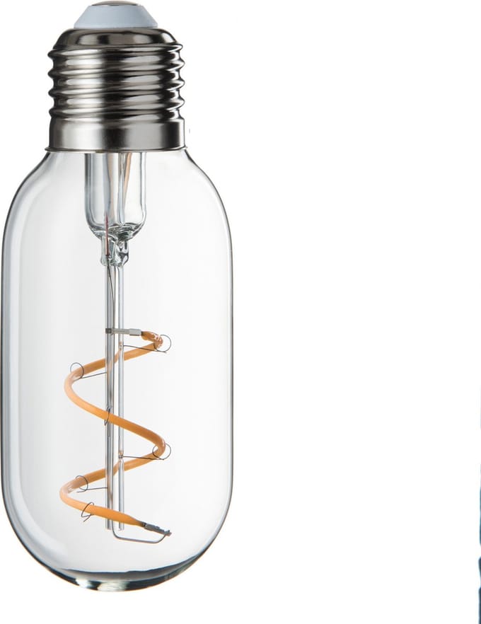 J-Line ledlamp T45 Spiral - glas - transparant