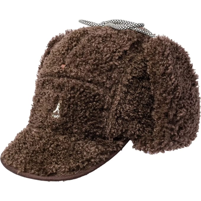 Chapka in imitatie omgekeerd lam Kangol Utility Flap