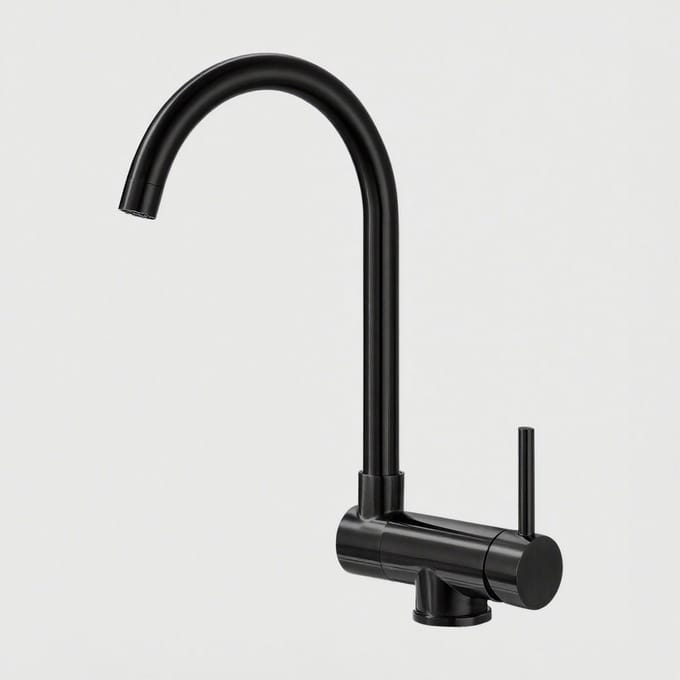 Zwarte Keukenkraan 360° Draaibaar - Flexibele Uitloop - RVS - Modern Design Mengkraan keuken