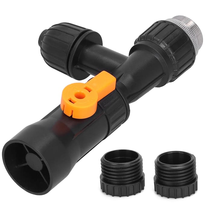 Aquarium Vissenkom Waterverwisselaar Vervangende Kraanmondstukken Pomp met 2 Kraanadapters black
