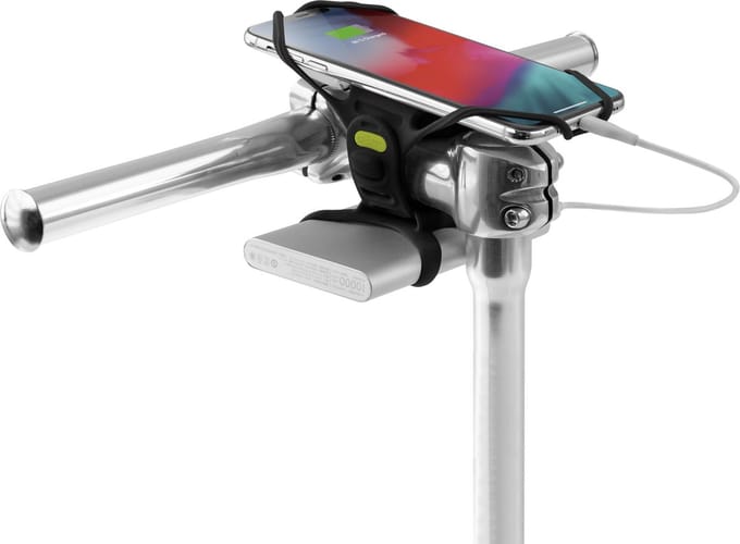 Bone Collection telefoonhouder fiets  Tie Pro4 + Power Strap Black