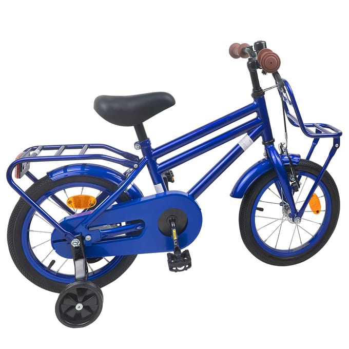 vidaXL - Kinderfiets - 12 - Inch - voor - 2-4 - jaar - oud - Donkerblauw