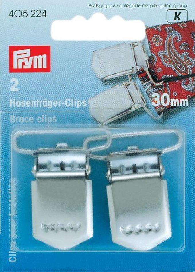 PRYM Bretelclips ST 30 mm zilverkleurig 405224 - Bretels - Prym