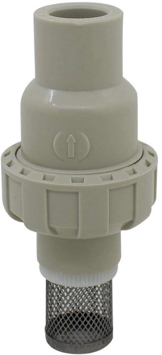 Allecto - Voetklep - Pvc Voetklep met Filter - Binnenmaat 40mm
