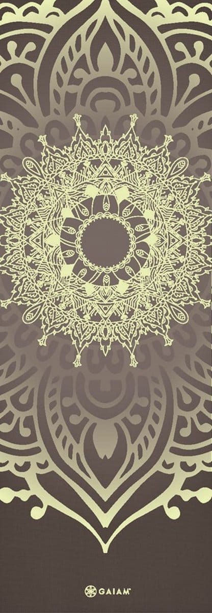 Gaiam Yoga Mat - Cool Matcha Sundial Layers - 5 mm