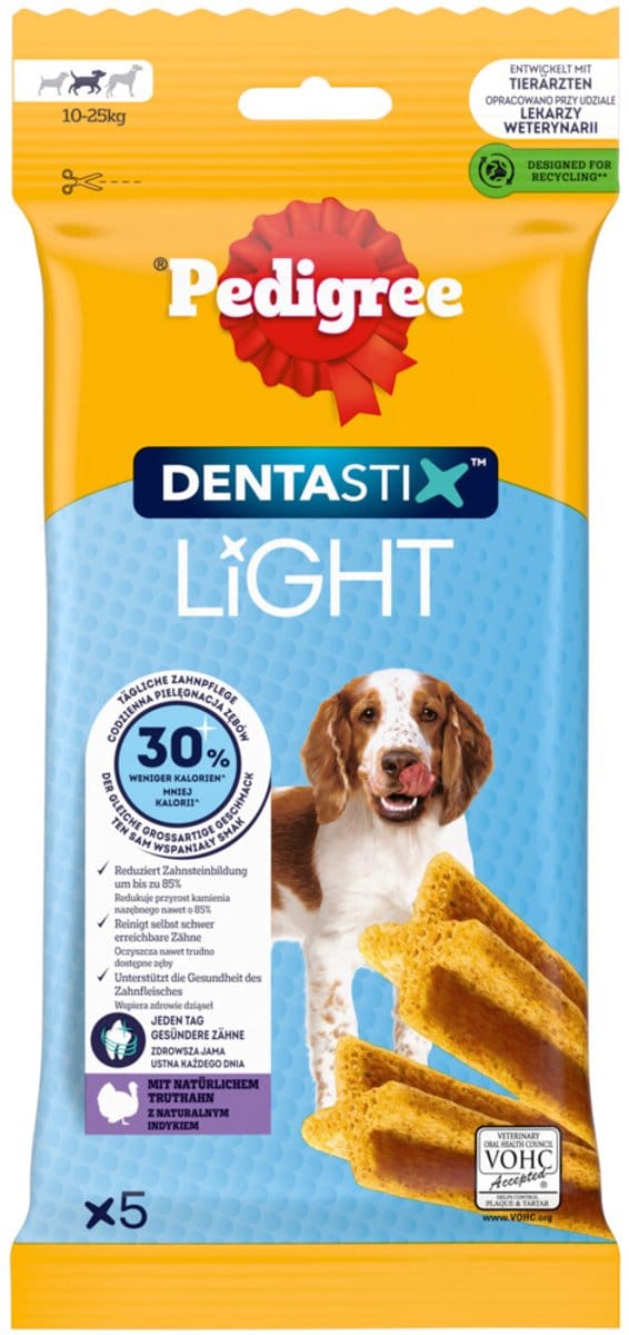 Pedigree Hondensnack Dentastix Light Medium - 3 x 70 gr - Voordeelverpakking