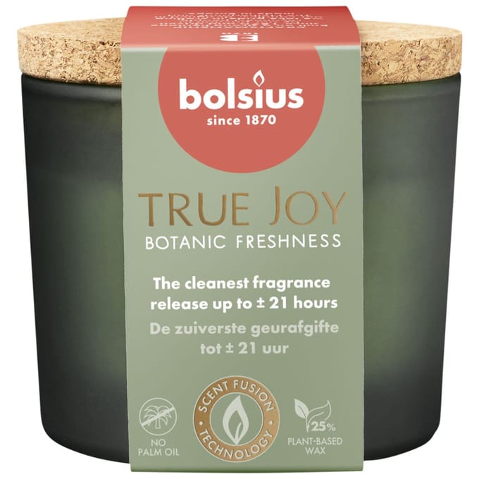 Bolsius - True Joy - Geurglas met kurk - 66/83 - Botanic Freshness