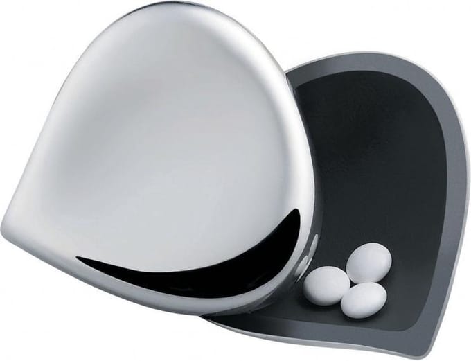 Alessi Chestnut Pillendoosje - rvs/kunststof