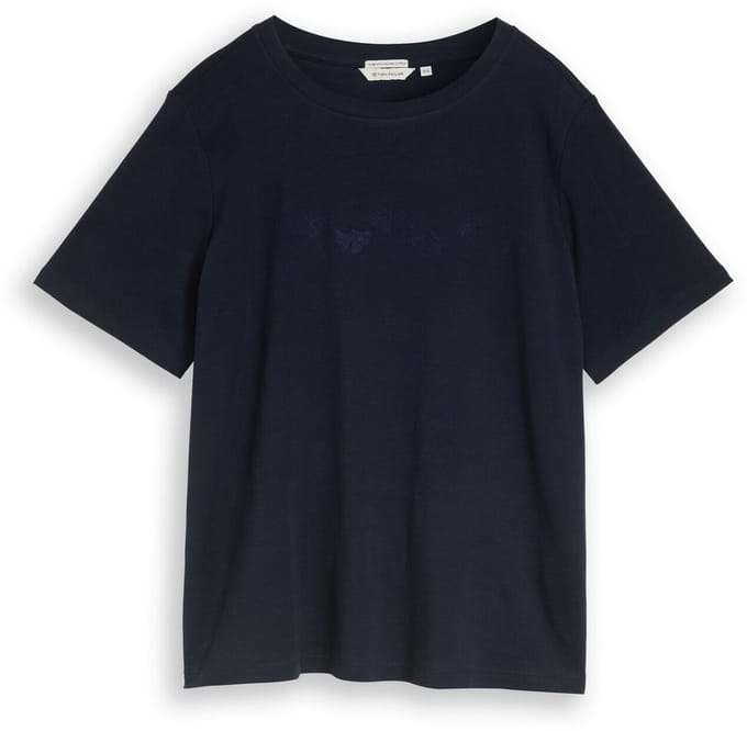 Tom Tailor - Plus Size - T-shirt van katoen - Maat 44 - Lunar Eclipse