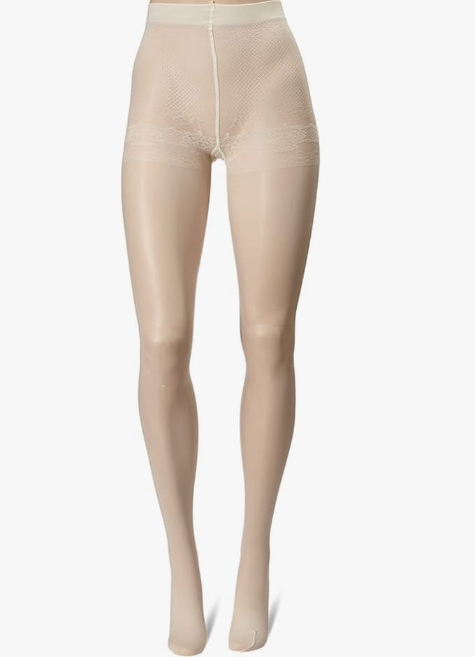 Kunert fashion panty met naad maat 44/46 Ivory