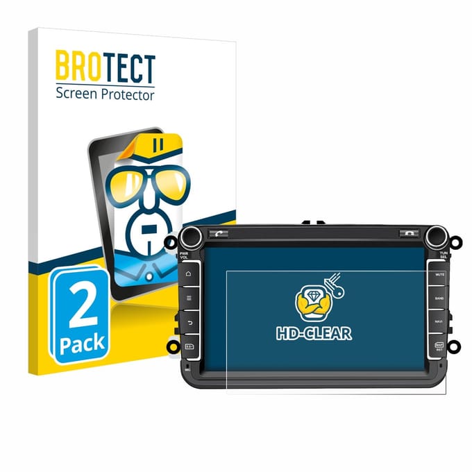 BROTECT - Screenprotector voor M.I.C. AV8V7-Lite - Folie Beschermfolie transparant 2 Stuks