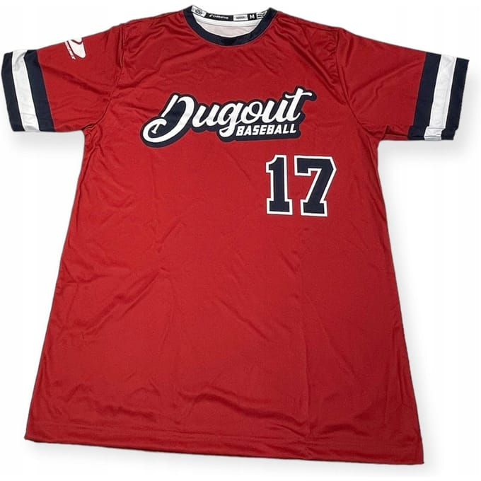 Bluzka męska na krótki rękaw CHAMPRO DUGOUT BASEBALL 17 M red