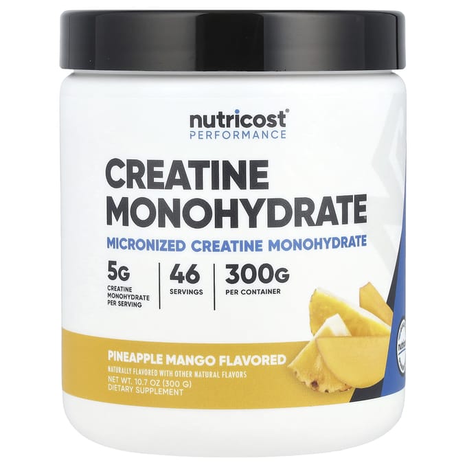 Nutricost, Monohydrate de créatine, Ananas Mangue, 10,7 oz (300 grammes)