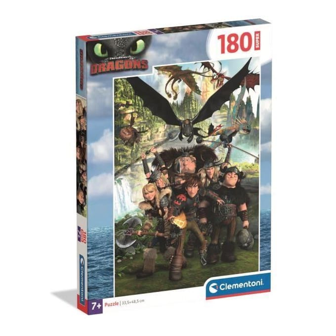 Clementoni Puzzle Dragon Trainer Super 180 pieces 2D Puzzels