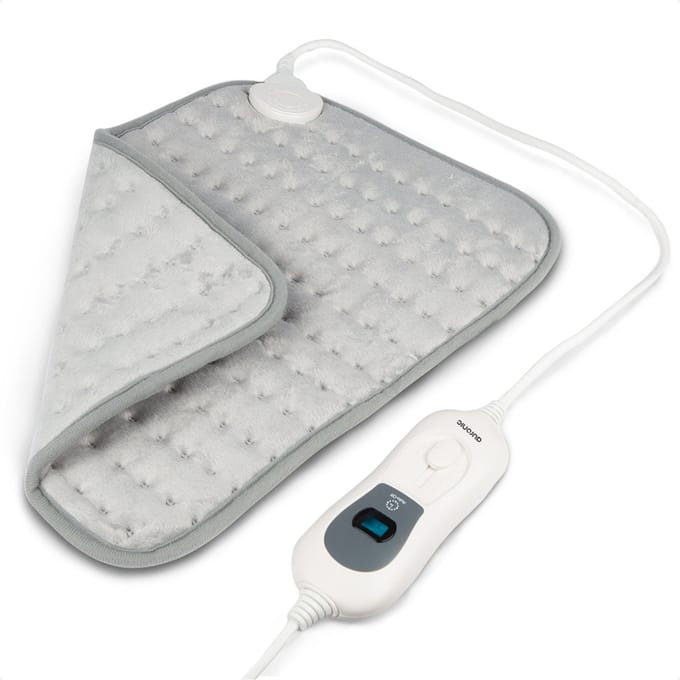 Auronic Warmtekussen Elektrisch - 40x30cm - Nek en Schouders - Wasbaar - Heating Pad - Grijs