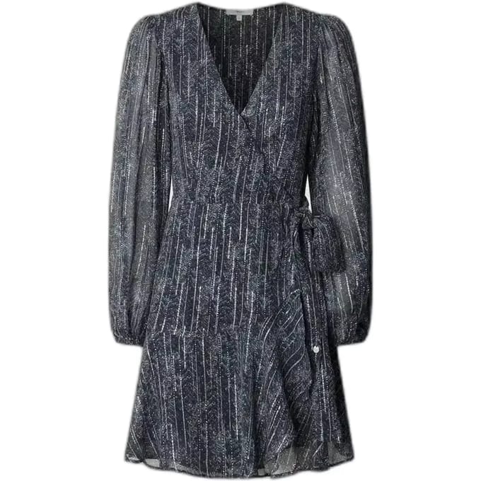Pepe Jeans Maisa Lang Mouw Jurk Grijs M Vrouw