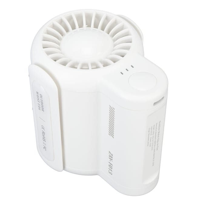Taille Hangende Ventilator 4500mah Grote Capaciteit Instelbare Snelheid Draagbaar Krachtig Draagbaar Persoonlijk Riem white