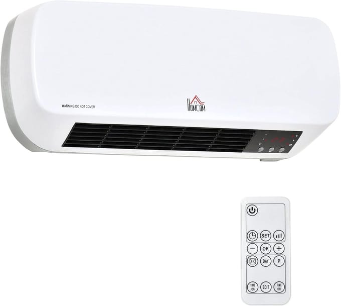 Ventilatorkachel 2000W - PTC Keramische Verwarming met Afstandsbediening - 3 Warmtestanden