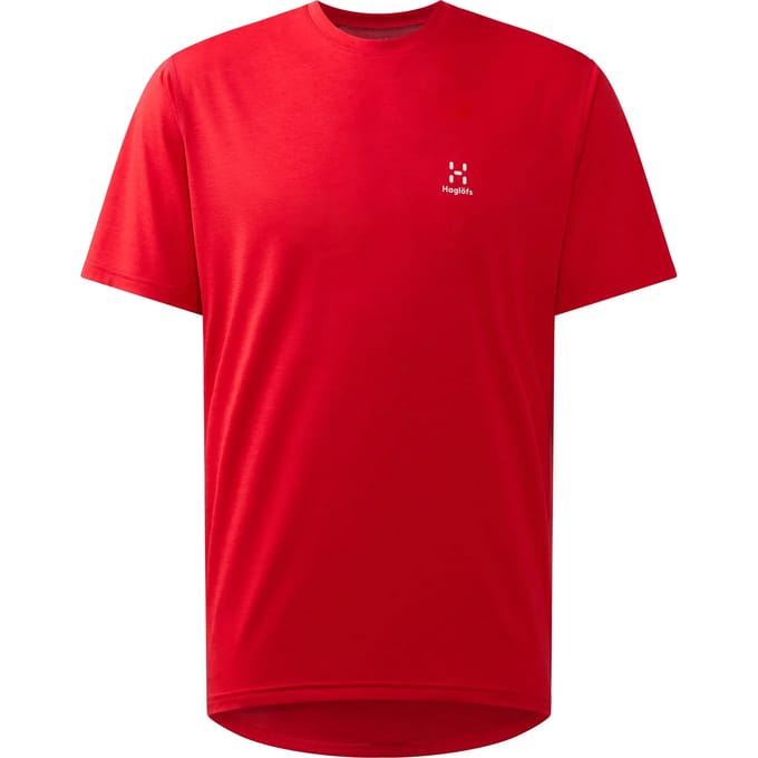 Haglofs Ridge T-shirt Met Korte Mouwen Rood S Man