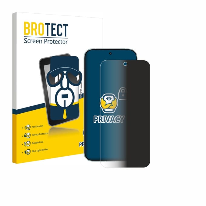 BROTECT - privacy screenprotector voor Xiaomi Redmi Turbo 5 5G - Folie Beschermfolie Blauwlichtfilter
