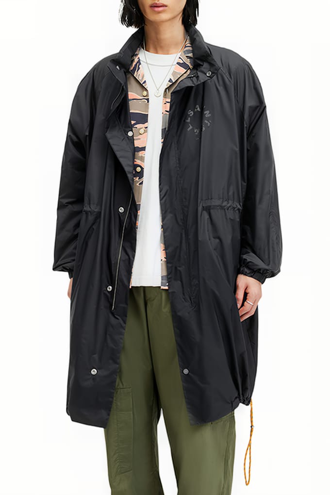 AllSaints Tierra Parka Black Taglia: M | Parka Outlet | Uomo | Nero