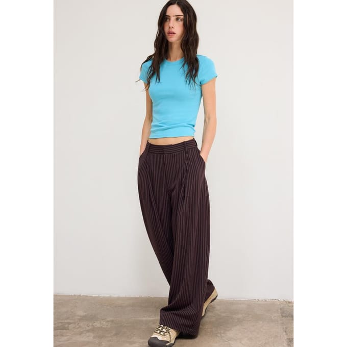 Stradivarius Nette barrel-broek  Bruin 34