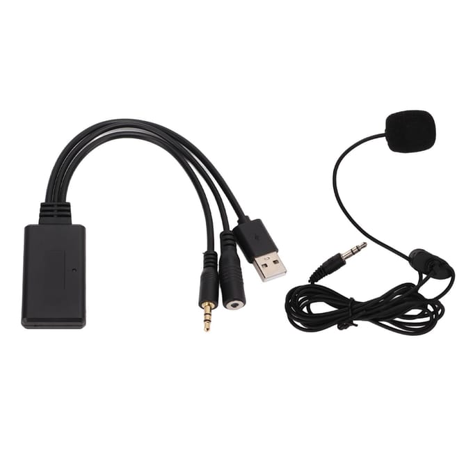 Câble Aux Bluetooth pour Voiture Microphone Adaptateur Mains Libres Remplacement pour Cooper Z4 E60 E63 E64 E66 E81 E90