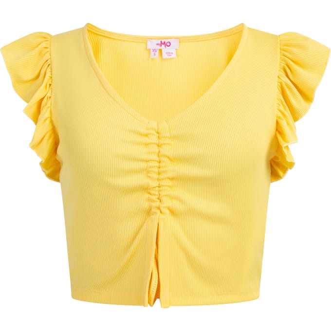 Mymo Top Dames lichtgeel