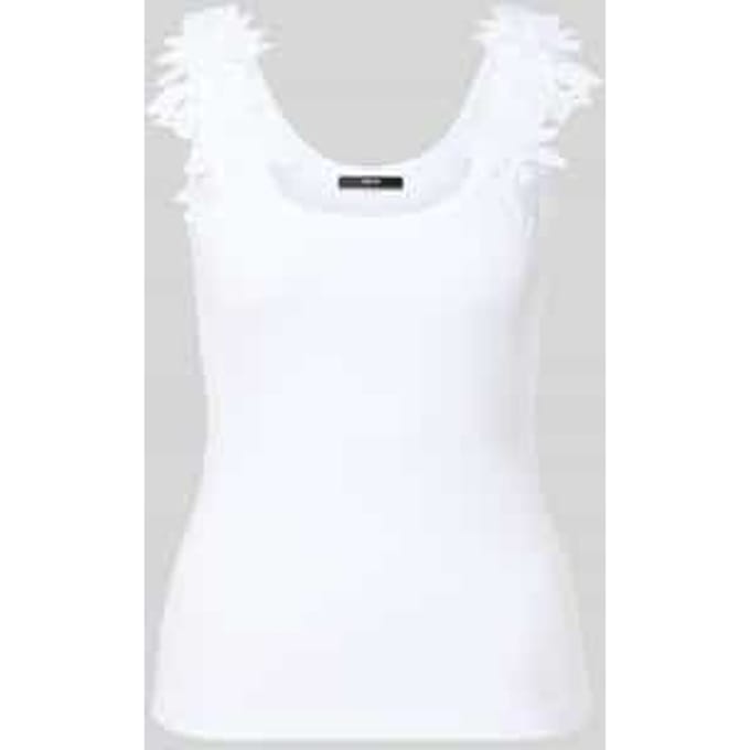 Tanktop met bloemenapplicaties