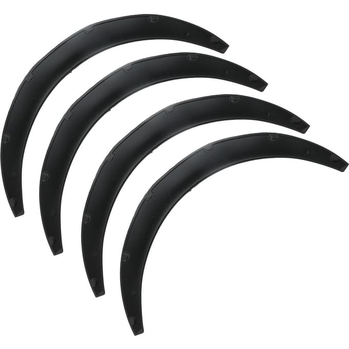 4 stuks Wielwenkbrauwbeschermer Flexibel PP Verbreed Decoratieve Wielkasten Lippen Universeel voor 110mm/4.33in