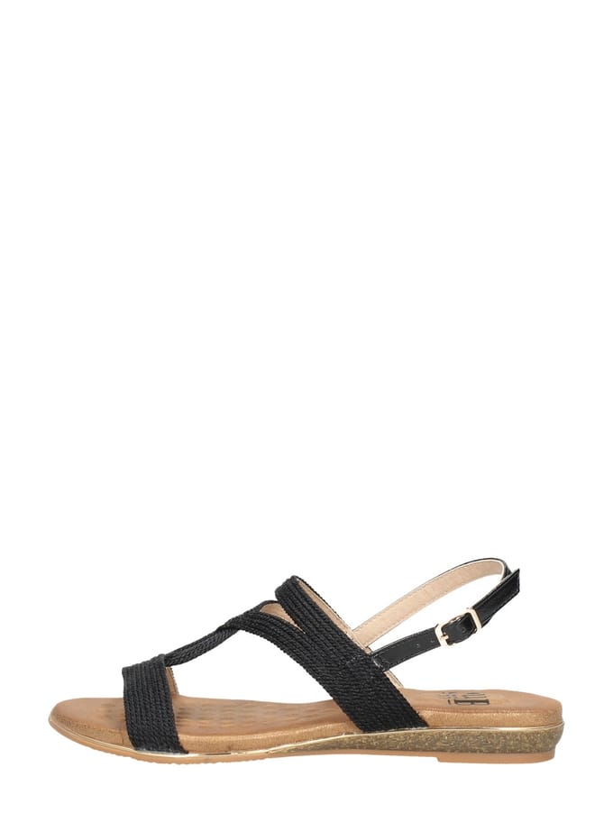 SUB55 Sandalen Plat Sandalen Plat - Zwart - Maat 42
