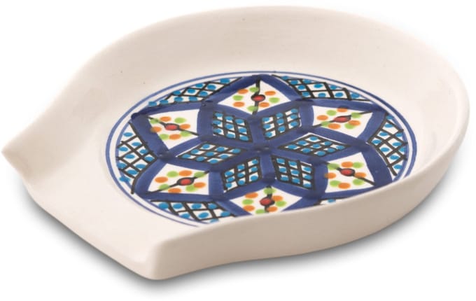 Dishes & Deco Lepelhouder - Shebka - Handbeschilderd Keramiek - 12,5 x 12 cm