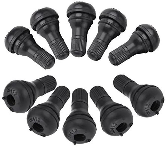 10 Stuks Ventielkappen voor Auto - Rubber Snap In Ventieldopjes