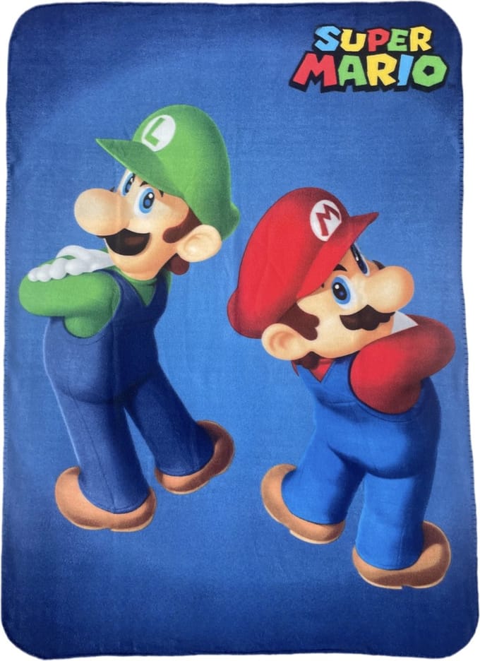 Super Mario Polar Fleecedeken - Luigi