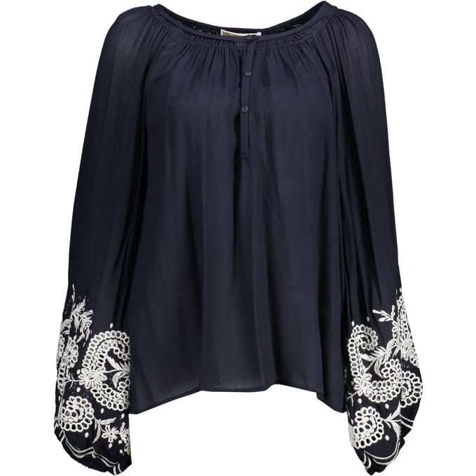 Geborduurde Blouse Model Ko12348