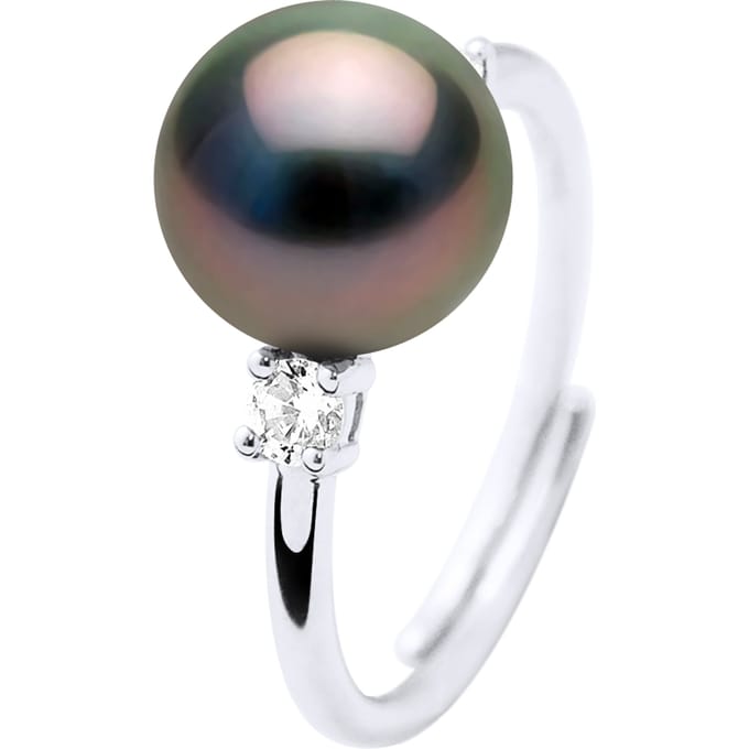 Ring Sieraden - Echte Gecultiveerde Tahiti Parels Rond 8-9 mm