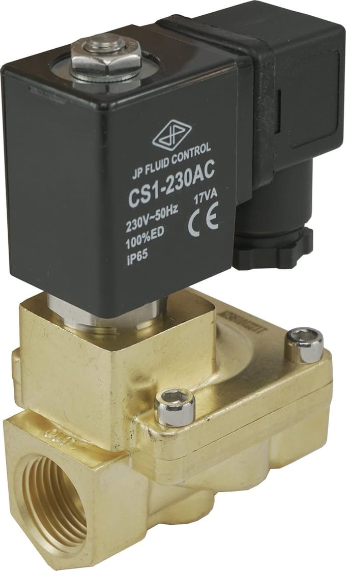 Magneetventiel ST-IA 3/8'' messing EPDM 0.5-16bar 24V DC - ST-IA038B130E-024DC