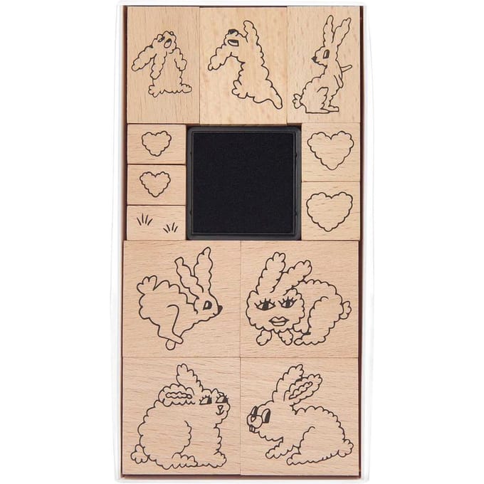 XL Stempel set "Futschikato konijnen"
