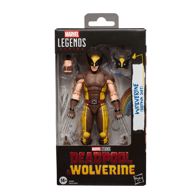 Hasbro Marvel Legends Series Wolverine (Brown Suit), Marvel Studios' Deadpool & Wolverine 6  Action Figure