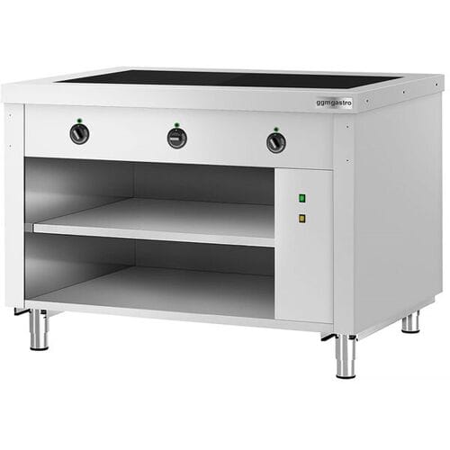 GGM Gastro Buffettheke KOPENHAGEN - 1240mm - mit Warmhalteplatte - Edelstahl